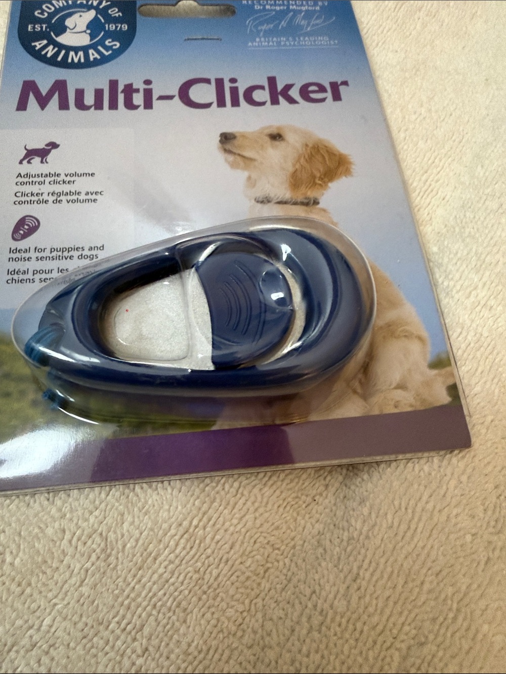 Multi-Clicker Dog Training Clicker - Blue - Picture 3 of 3